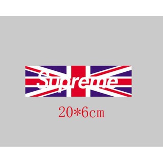 Miếng ủi, miếng dán trang trí quần áo truyền nhiệt offset Supreme Cờ Anh