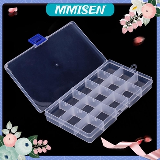 15 Grids Removable Plastic Storage Box Jewelry/Earring/Tools Container Case