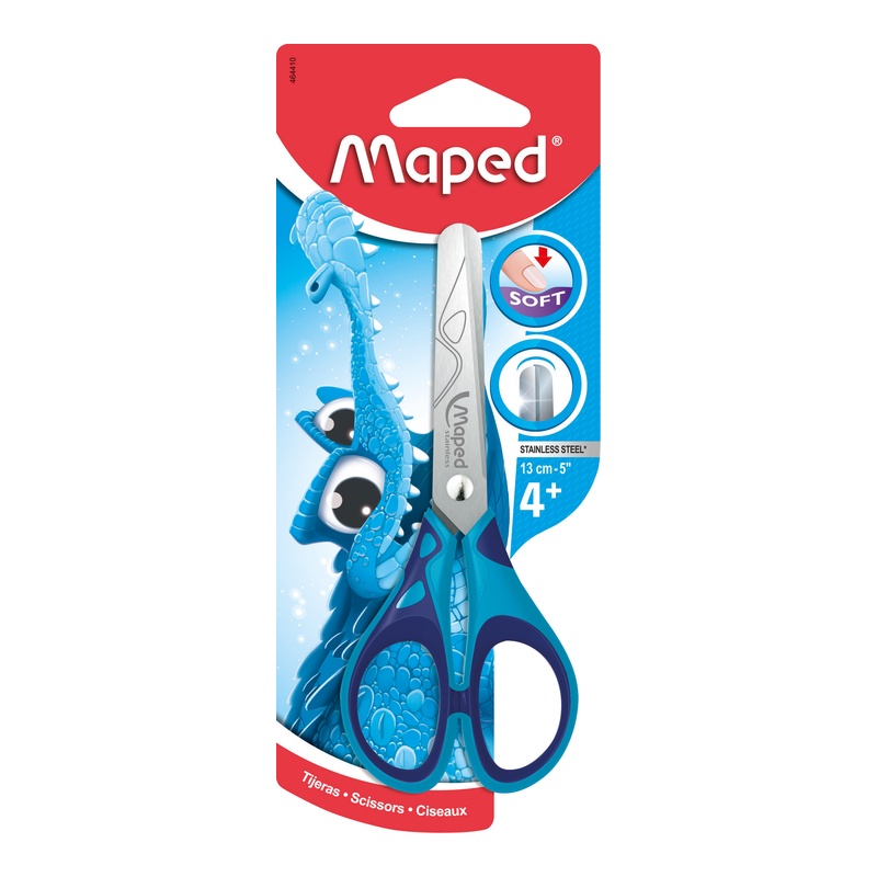 MAPED - Kéo học sinh PULSE SOFT 13cm - 1 cái [Chính hãng]