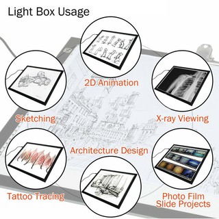 Bảng Vẽ Đèn LED Khổ A3 A4 A5 Mới
