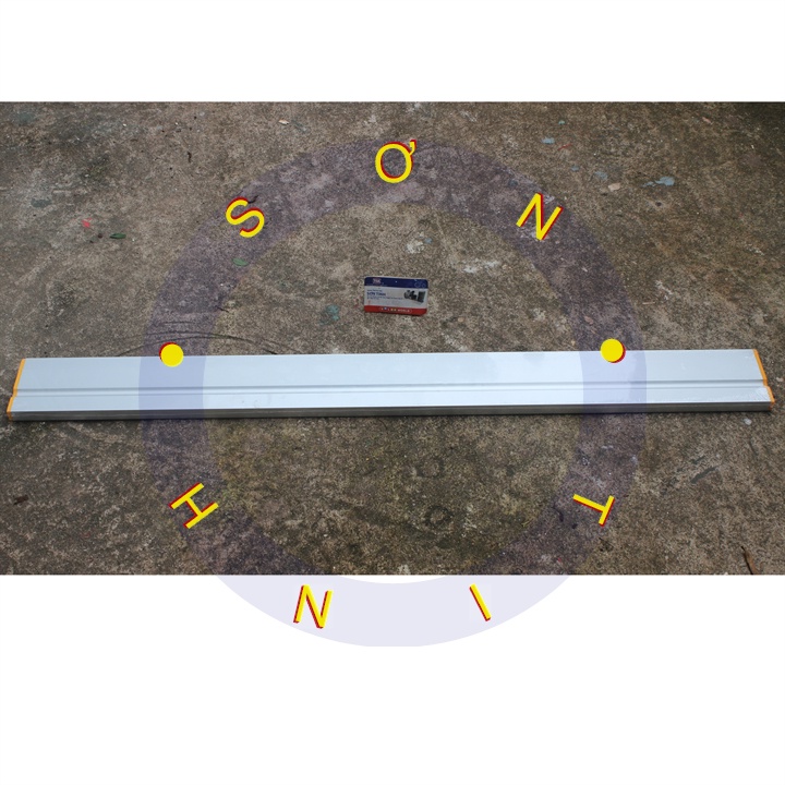 Thước nhôm gạt hồ 1m Tolsen 41080 - 100mm Tile System Aluminum Level