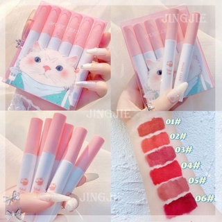 [Hàng mới về] Set 6 son kem MUGE LEEN dưỡng ẩm chống nước lâu trôi