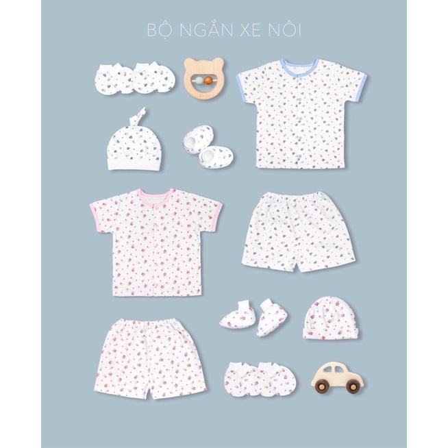 Bộ tay ngắn cotton miomio-Bộ cotton miomio