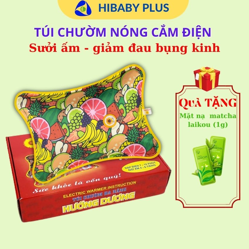 Túi chườm đa năng Hướng Dương các size mini - vừa - lớn cắm điện chườm lạnh sưởi ấm giảm đau bụng kinh