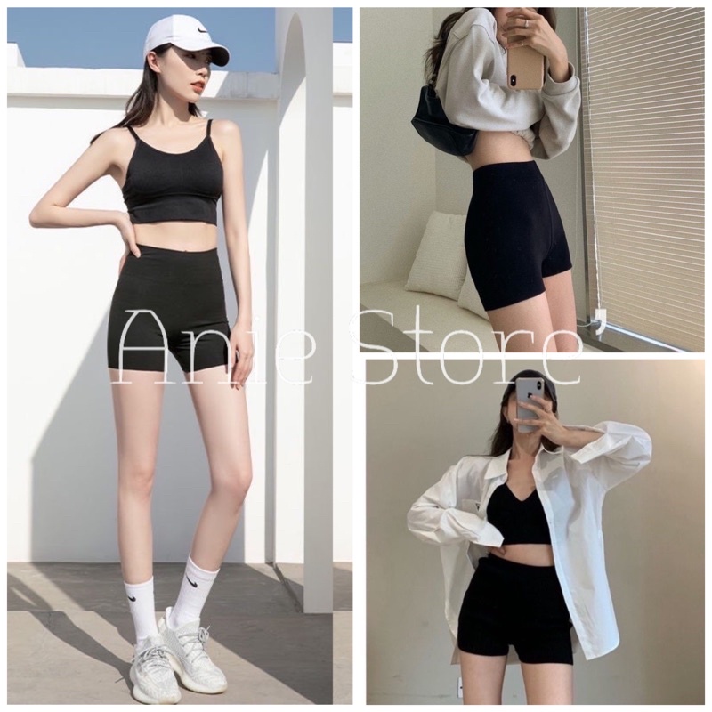 Quần Legging Đùi Dáng Thể Thao 🦋 Quần Short Nữ Body Dáng Ngắn 🦋