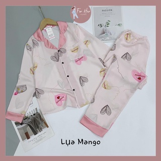 Pyjama - bộ ngủ pizama lụa mango dài tay
