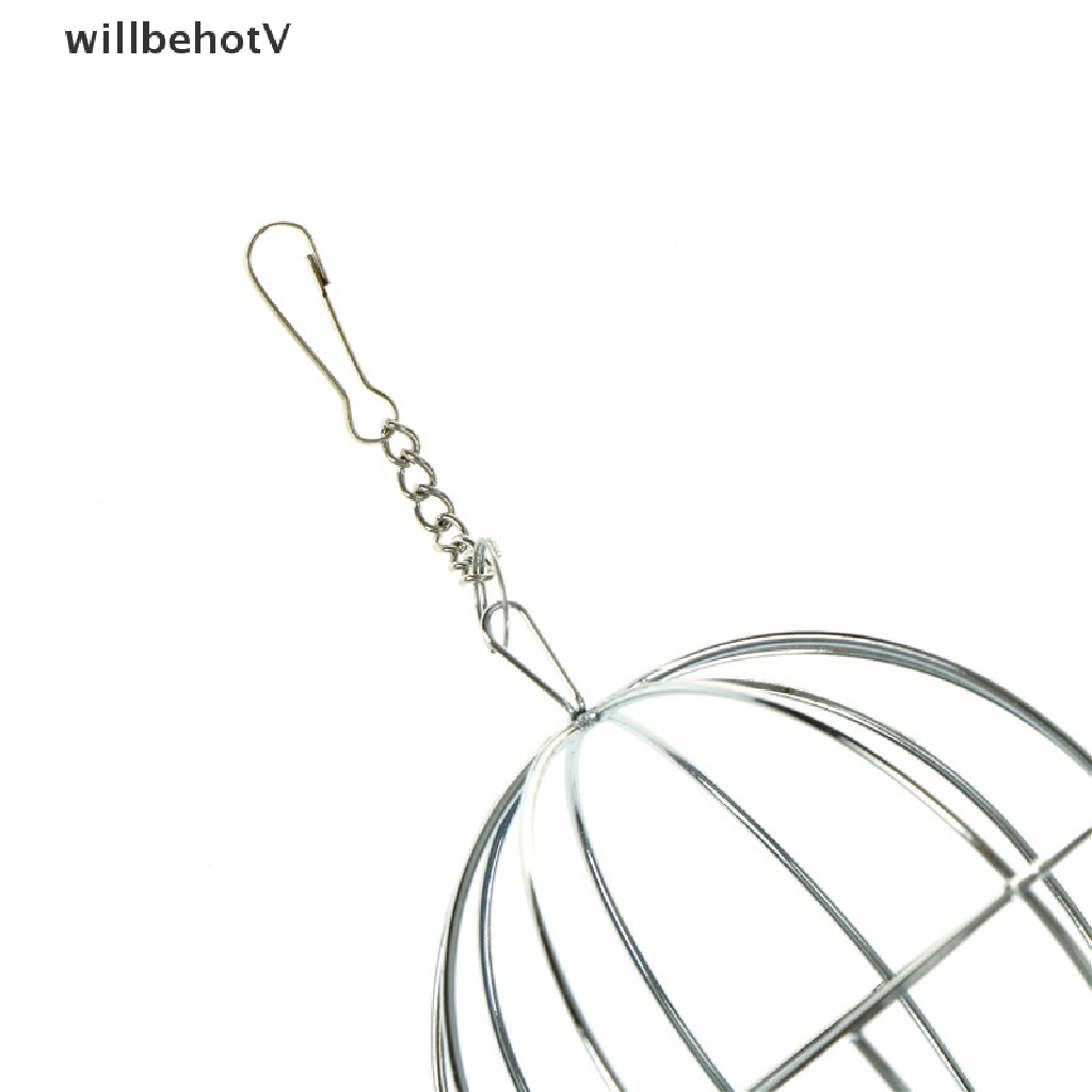 Hộp Đựng Thức Ăn Hình Cầu Bằng Thép Không Gỉ Tiện Dụng Cho Thỏ / Thú Cưng