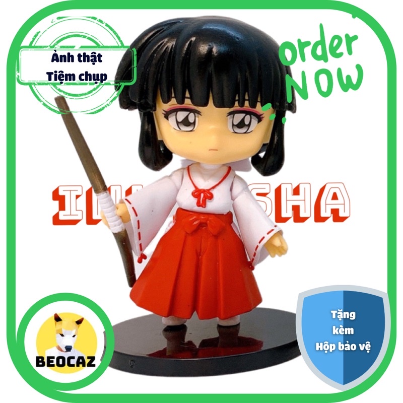 [Tặng Hộp Bảo Vệ] Set mô hình mẫu to 8cm Inuyasha Khuyển Dạ xoa Seshomaru Kagome Kikyo ship hoả tốc Beocaz