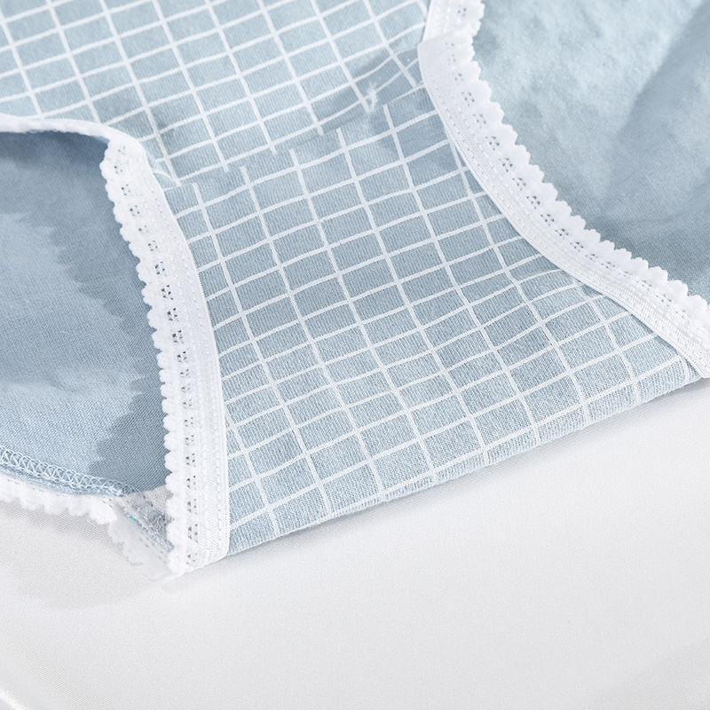 Quần Lót Vải Cotton Kẻ Sọc Ca Rô Thoáng Mát Dành Cho Nữ Levao