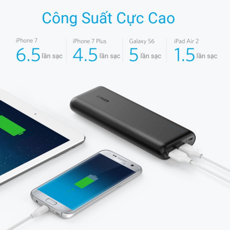 Pin sạc dự phòng Anker 20100mah - PowerCore A1271 - bảo hành 12 tháng fullbox