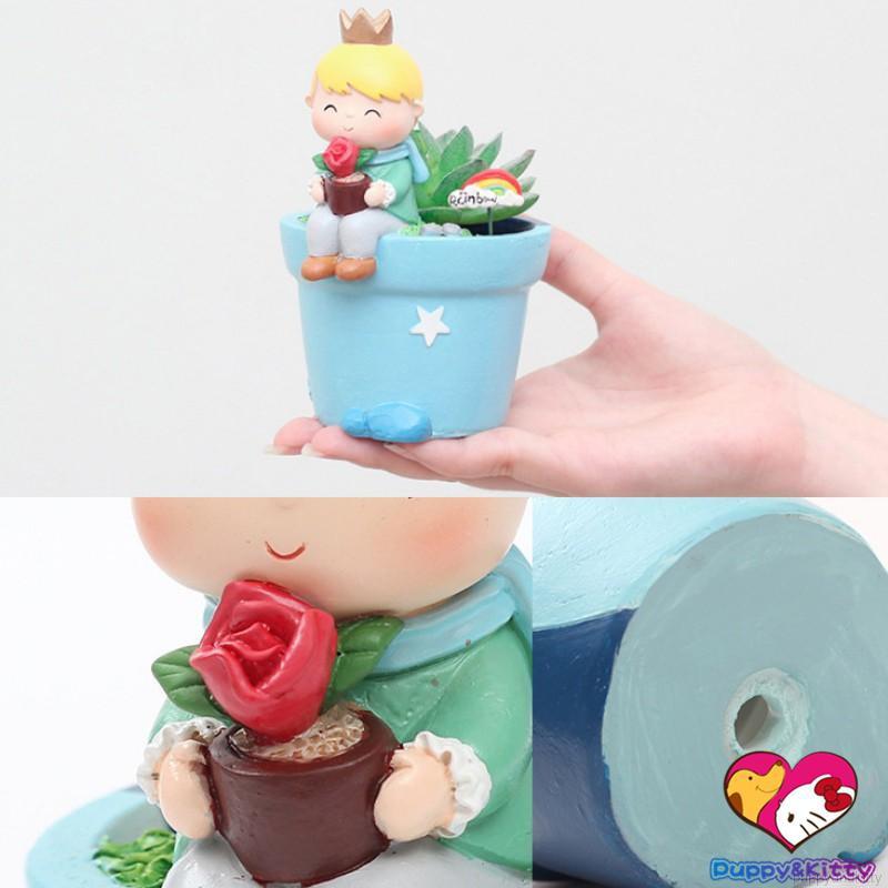 Puppyandkitty A Variety Of Sizes Cute Little Prince Decoration Succulent Flower Pot-Planting Garden Tool