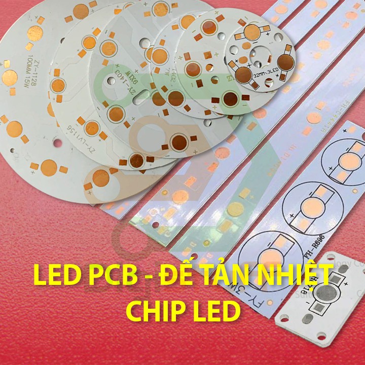 Đế tản nhiệt cho chip LED - LED PCB để gắn chip LED