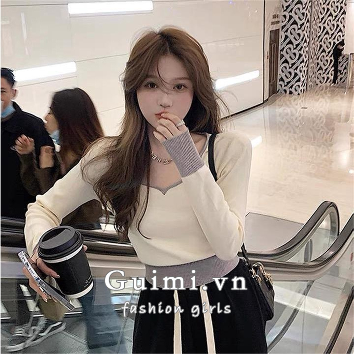 Áo len NZN tay dài cổ chữ V phong cách Hàn Quốc