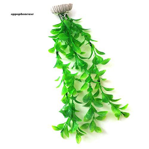 1 Cây Cảnh Nhân Tạo Màu Xanh Lá Cây Trang Trí Bể Cá
