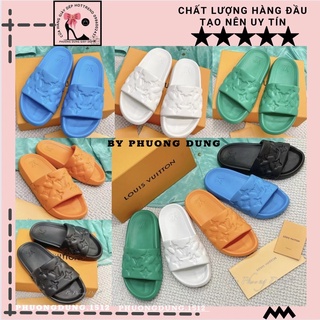 Dép Lê LV Chữ Nổi hàng fullbox quảng châu
