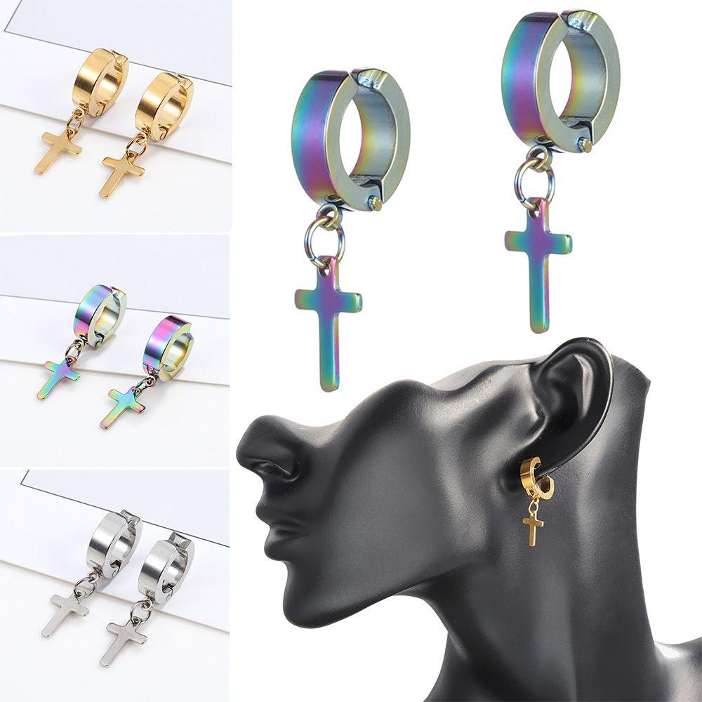 MIH Khuyên Tai Không Xỏ Bằng Thép Không Gỉ Mới Cho Nam Và Nữ