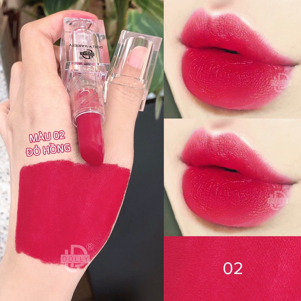 Son Sáp, Thỏi Dolly Không Chì Màu đỏ hồng khô