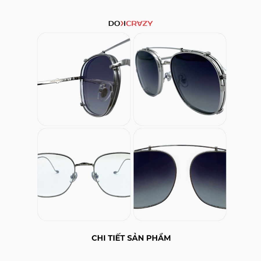 Kính mát clip on DOKCRAZY DUBLIN độc dị hot trend hè 2022 chống UV400