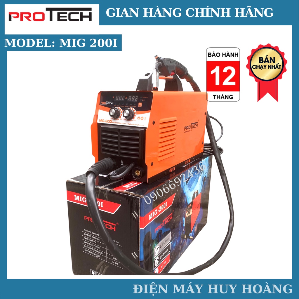 [HOT] Máy hàn MIG 200I Protech 4 chức năng hàn + Bộ quà tặng 450k