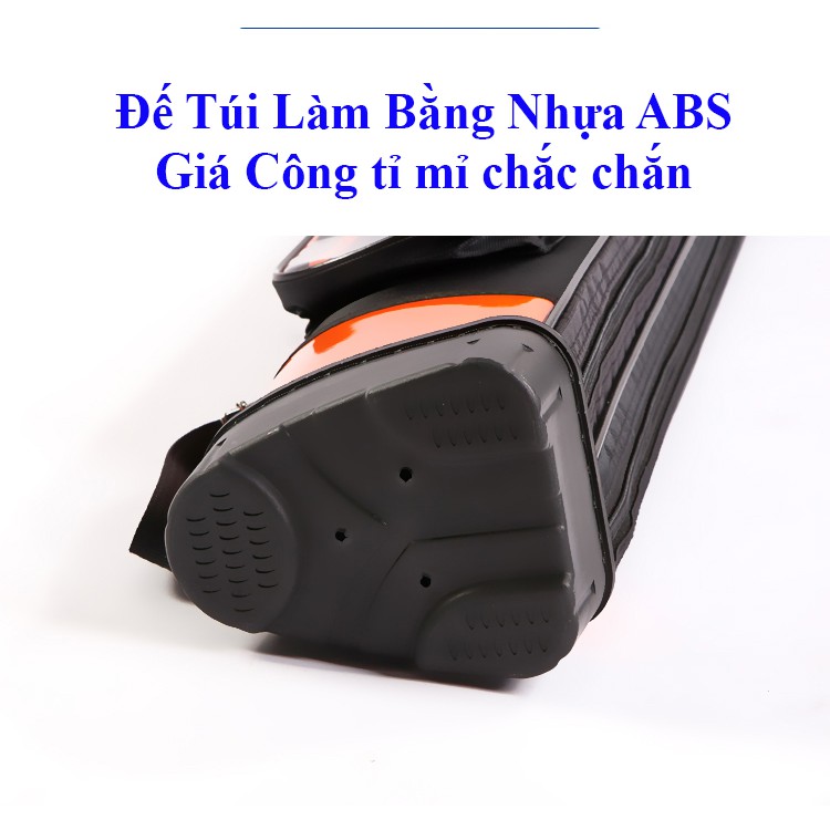 TÚI ĐỰNG CẦN CÂU 2 ngăn 1m25 dạng cứng chuyên bao đựng cần câu tay phụ kiện câu đài TDC-5