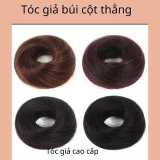 Tóc giả búi củ tỏi. búi cột thẳng tóc giả