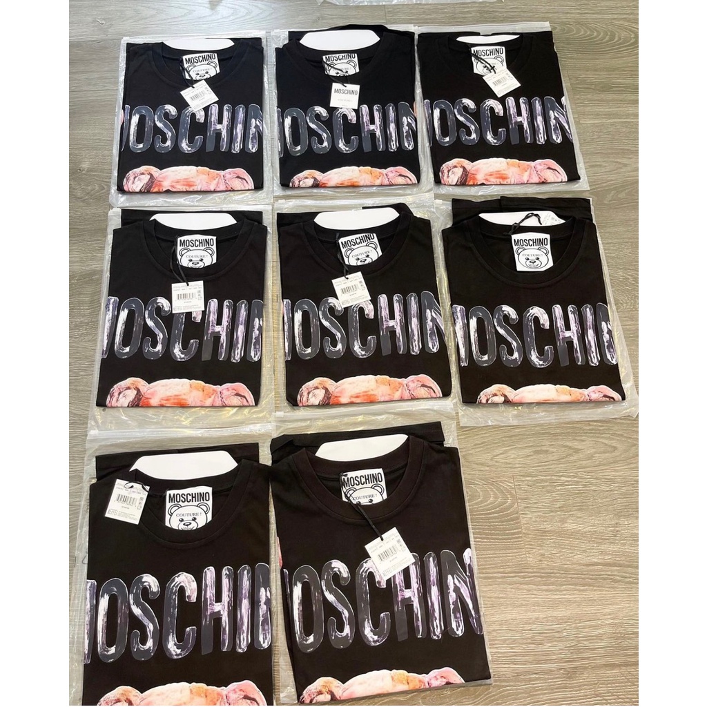 Áo thun moschino sơn dầu cho bé và gia đình , áo phông trẻ em unisex , Kid_genZ