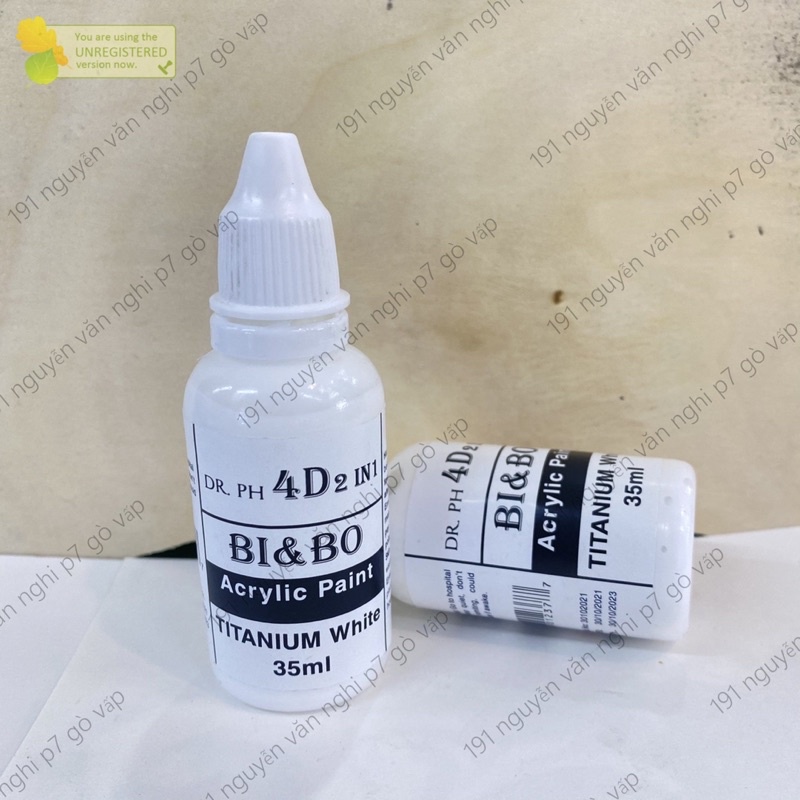 Bột màu vẽ cọ bản trắng 35ml