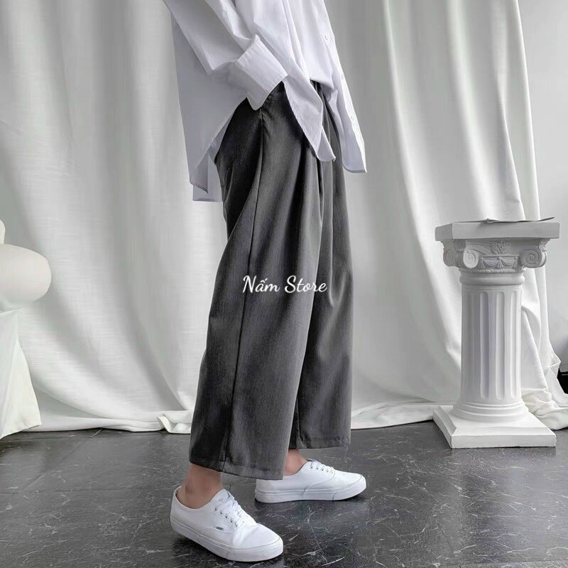 Quần dài basic trousers, Jack Lane, quần dài Unisex dáng rộng ống xuông phong cách Hàn Quốc