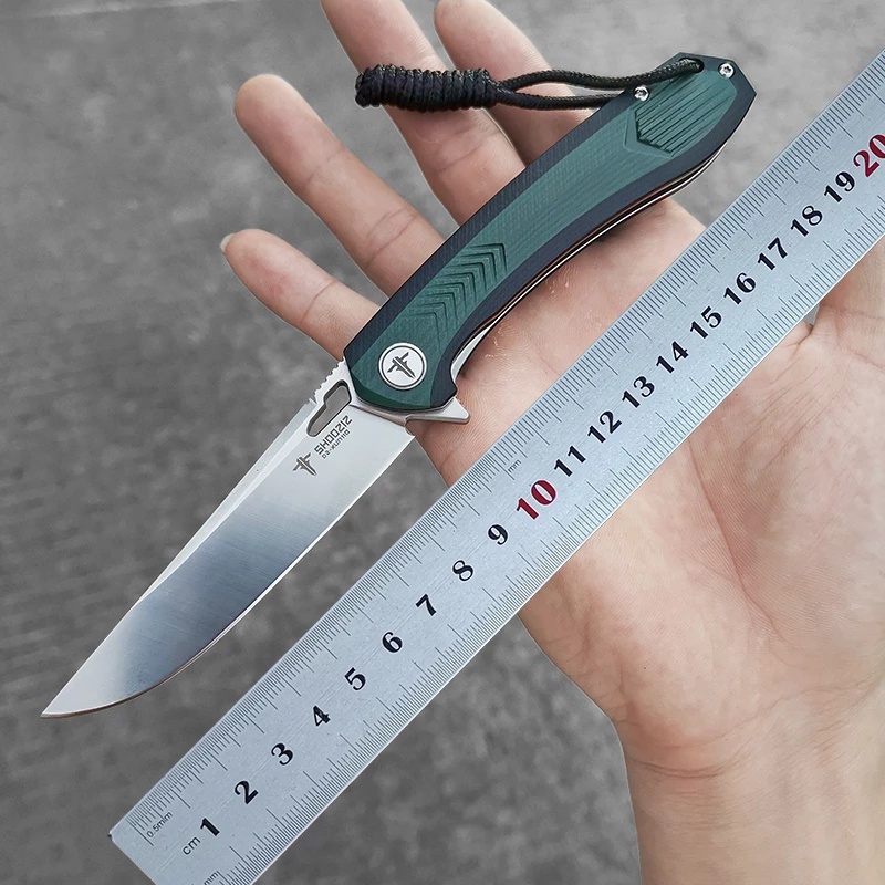 G10 mới Tay cầm D2 Mang Dao cắm trại ngoài trời Công cụ EDC