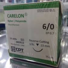 Chỉ Khâu Nhấn Mí Thẩm Mỹ Carelon CPT 6/0 [Hộp 12 Sợi] hàng cty