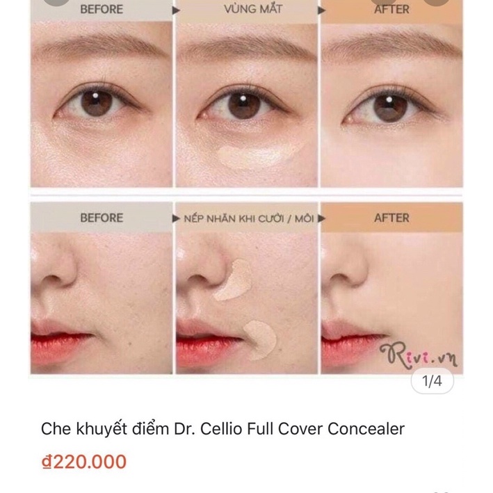 Che khuyết điểm Dr. Cellio Full Cover Concealer