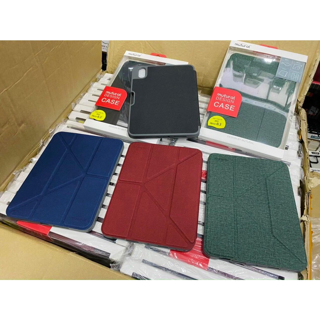 ""Hàng Hót"" Bao Da iPad Mini 6 2021 Dạng Vải Chống Sốc Tốt Gập Nhiều Kiểu Sang Đẹp