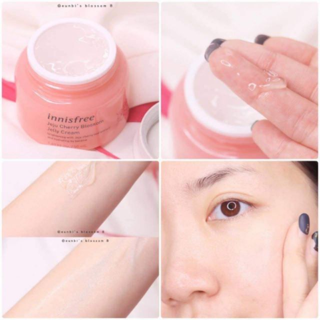 🌸Kem Dưỡng Trắng Dạng Gel Chiết Xuất Hoa Đào innisfree cherry blossom jelly cream