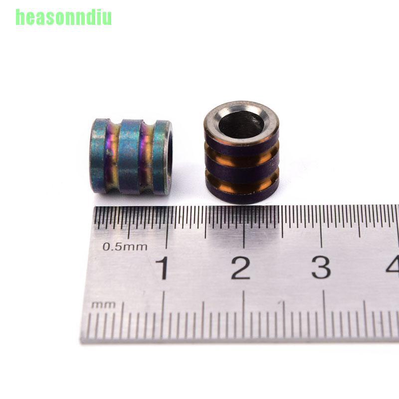 HO Titanium Alloy EDC Knife Beads Paracord Beads Outdoor Parachute Cord Gadget
