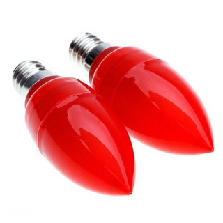 Combo 2 bóng led trái ớt , led cà na bàn thờ E12 Đỏ