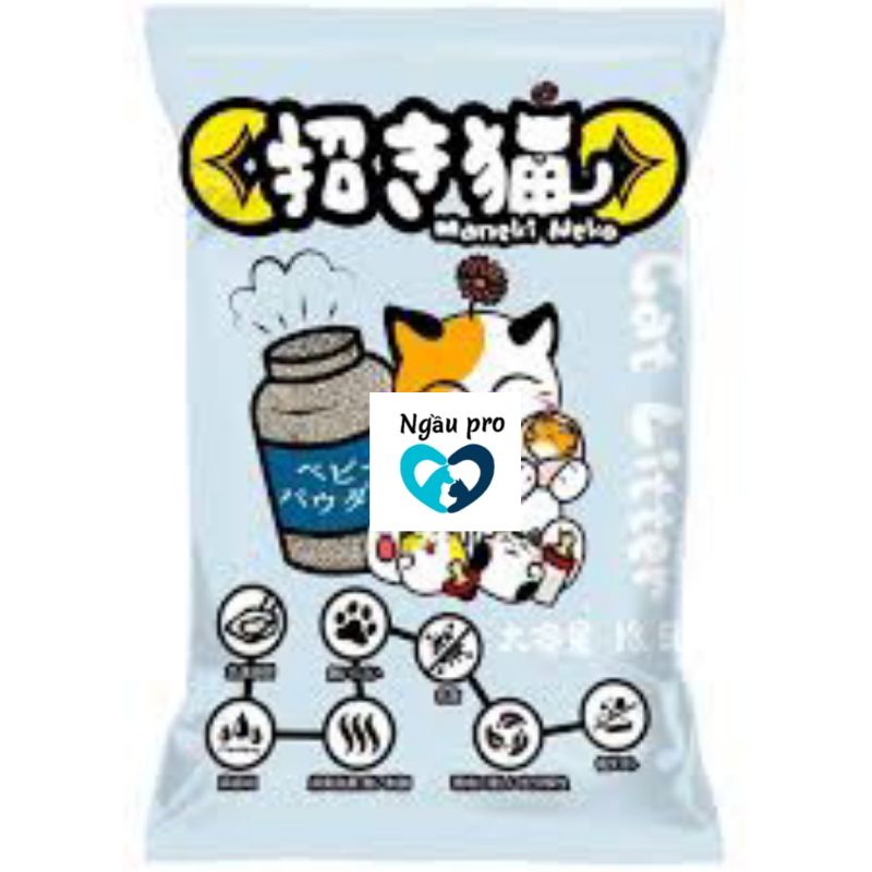 CÁT MÈO CÁT VỆ SINH MANEKI NEKO litter đất sét nhật