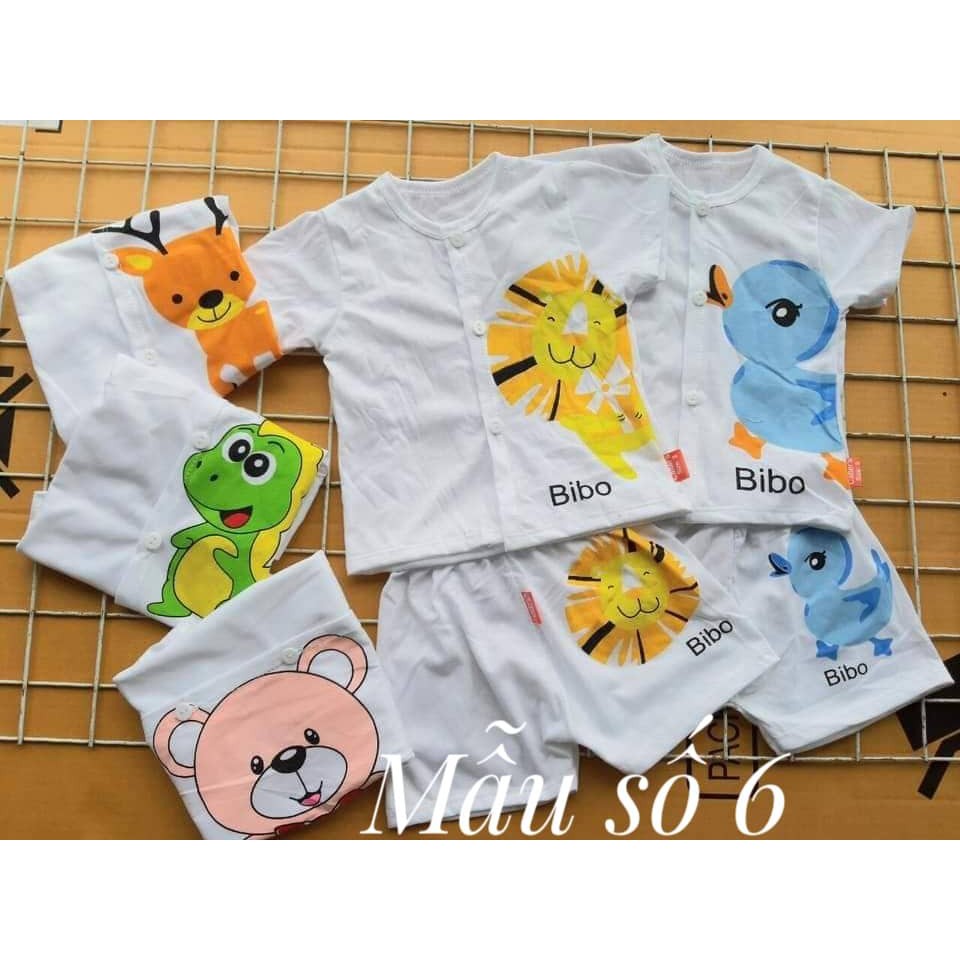 Nhiều mẫu- Quần áo trẻ em- Set 5 bộ cộc tay carter nút giữa cho bé