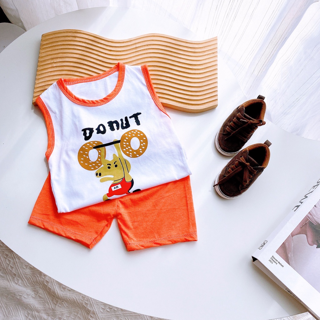 BỘ BA LỖ DONUT &amp; ELEPHANT DỄ THƯƠNG CHO BÉ 8-18kg