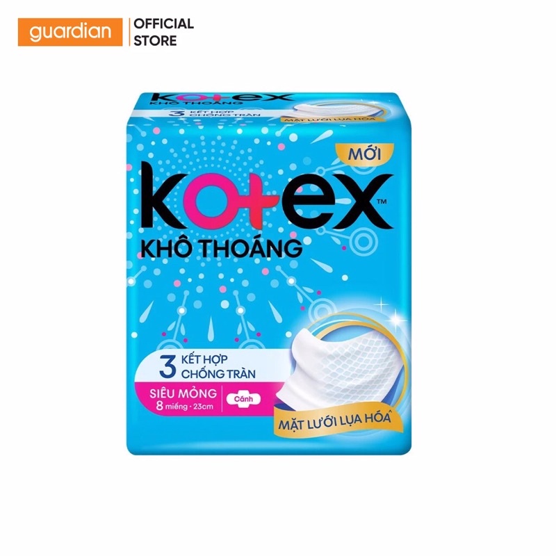 Băng vệ sinh Kotex khô thoáng siêu mỏng cánh gói 8miếng