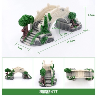 Mô Hình Cầu Gỗ Trang Trí Bể Cá