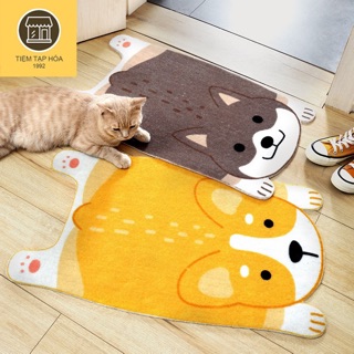 Thảm chùi chân hình cún dễ thương