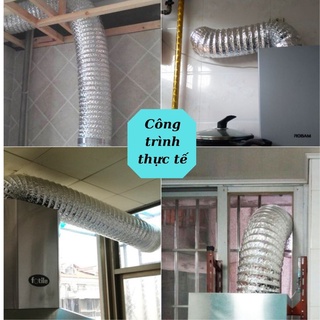 Ống bạc hút mùi thông gió Ø150*8m