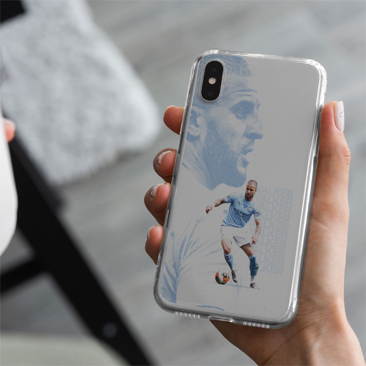 Ốp lưng cầu thủ Walker rê bóng CLB Manchester City cho Iphone 5 6 7 8 Plus 11 12 Pro Max X Xr FOO20210193