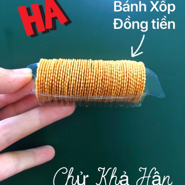 [ 10 gói ] Bánh xốp đồng tiền tuổi thơ