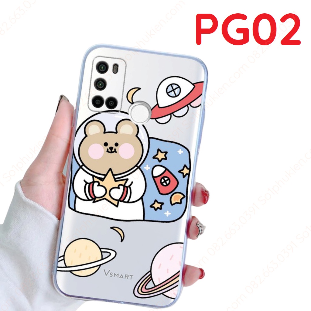 Ốp lưng Vsmart Live 4 JOY 4 dẻo in hình hoạt hình dễ thương