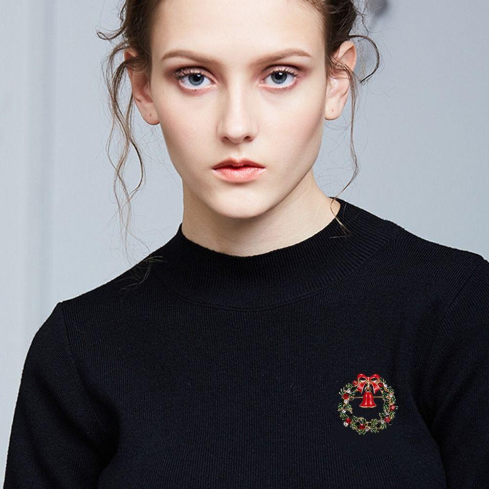 Trâm Cài Áo Mini Thời Trang Cho Nam Nữ|Vòng Hoa Treo Trang Trí Giáng Sinh