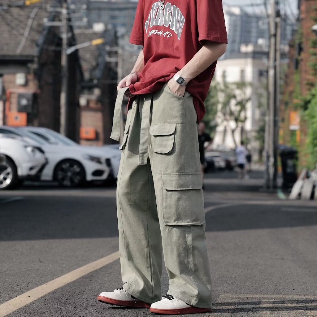 Quần Dài Ống Rộng Có 3 Màu Thời Trang Nam