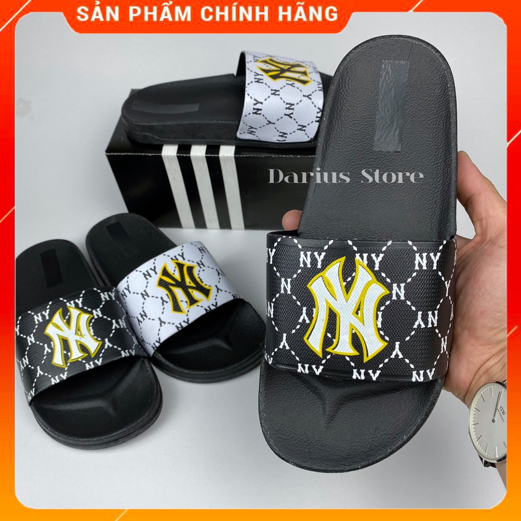 Dép Nam Quai Ngang Unisex Đúc Nguyên Khối MLB In Chữ NY Hot Trend  - Dép Lê Nam Đẹp Thời Trang