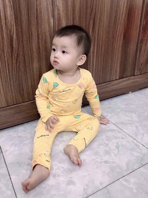 Bộ dài tay thun lạnh PEEKABOO in hoạ tiết thú dễ thương cho bé