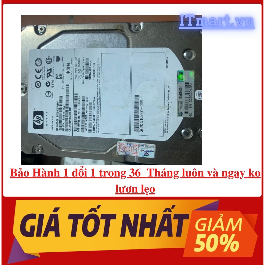 Ổ cứng SERVER 3.5 inch nhiều hãng IBM/DELL/HP/SEAGATE/LENOVO hàng tháo server sức khỏe tốt